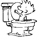 Calvin Goes Flush